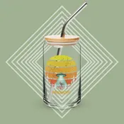 Bigfoot's UFO Banjo Jam Can Glass