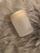 8 Ounce Candle Jar With Wooden Lid For Sublimation