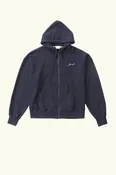 Anders Cotton Logo Zip Hoodie