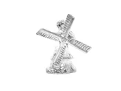 .925 Windmill Sterling Silver Pendant Charm