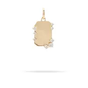 Adina Reyter Diamond Dog Tag Hinged Charm
