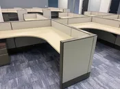 A Used Herman Miller Q Cubicle Workstation