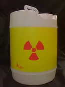 15 gallon Poly-bottle (deldrum) for radioactive liquids
