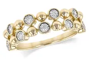 Champagne Bubbles Diamond Band