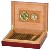 Rosewood Piano Finish Spanish Cedar Humidor with Hygrometer & Humidifier – JDSHMD01