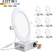 4", 6", 8" Inch Ultra-Thin Led Flat Panel Light With Junction Box