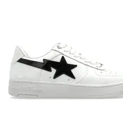 A Bathing Ape Bape Sta #1 White Black Patent Leather