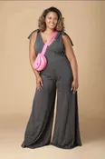 Eve V-Neck Flare Jumpsuit