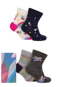 Babies and Kids 4 Pair Thought Luma Bamboo Unicorn Gift Boxed Socks