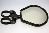 6″ Flat Glass Folding Side Mirror (Black)