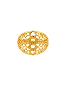 Aabhushan Gold Lace Ring - 22 karat