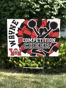 wayne competition cheer sign — Progressive Printers Inc.