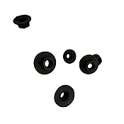 10-1.50mm 15mm Hex 21mm Flange Black Finish Hex Flange Nuts