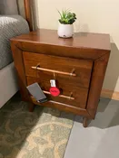 LYNCOTT WALNUT FINISH NIGHTSTAND