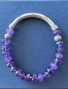 Amethyst Gemstone Bracelet 8mm