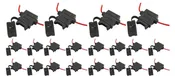 100 Pieces 18 Gauge ATC Blade Heavy Duty Fuse Holder 12 Volt Wire Car Automotive