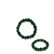 10MM RHINESTONE Green CRYSTAL BEADED STRETCH BRACELET ( 03 07 )