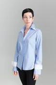 Double Collar - Blue Stripe
