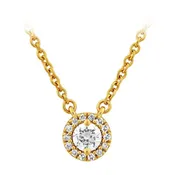 14kt .25ct Diamond Circle Necklace N6156