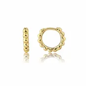 14K Gold-Plated Scallop Huggie Earrigs