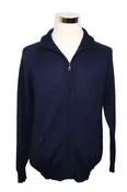 Alpaca Blend Navy Cardigan