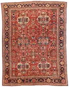 10 x 14 - Sultan Abad Wool All Over Rectangle - Hand Knotted Rug — 57806