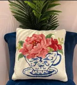 Floral Teacup Pillow — Spring Street Boutique