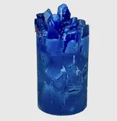 Candle, Chunky blue 2x4