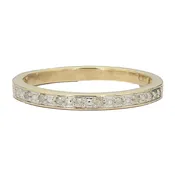 10K Gold Diamond Band| 1.7 Grams| Size 6.75″ – R10139