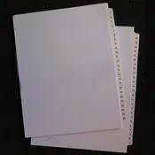 AV – Side Numbered Tabs