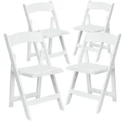 201 Folding Chair Resin White