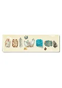 10 Gemstone Lineup Decoupage Glass Tray