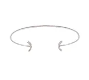 Half Moon Diamond Cuff Bangle