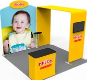 10ft Fabric Plus Bridge Back Wall Display with Header