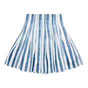 Alitsa Blue Stripe Pleated Skirt