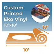 10'x10' Custom Printed Eko Floor Rolled Vinyl