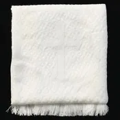 Christening Blanket with Embroidered Cross