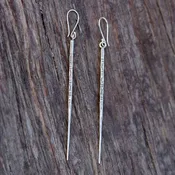 Hilltribe Silver Pin Earrings