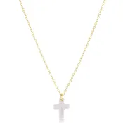 16" Necklace Gold - Blessed Crystal Charm