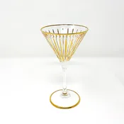 24 Karat Gold Murano Martini Glass - Venice — Poppi Italian Leather