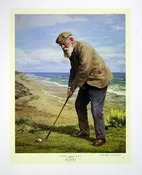 Old Tom Morris Limited Edition Lithograph By Arthur Weaver, Signed By The Artist