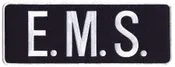 EMS Back Patch 9x3"