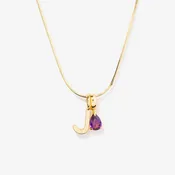 Ada Teardrop Uppercase Initial Necklace