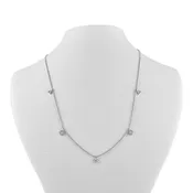 18-Karat White Gold Diamond Necklace