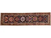 20th Century Antique Caucasian Kazak Runner 4 X13