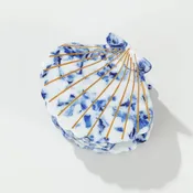 Adorro - Coastal Blue Seashell Claw Clip - Small