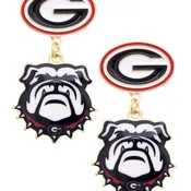 Let's Go Dawgs Drop Earrings