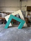 3D SLANTED ARCH WALLS (SET OF2) — Karley's Rentals