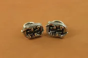 Double-Intertwined Alligator Cufflinks