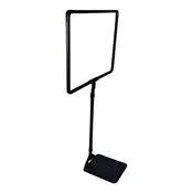 Adjustable Shovel Base Sign Holder Black